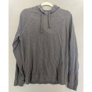 Vince Gray Cotton Pullover Hoodie Lightweight Casual Men's M